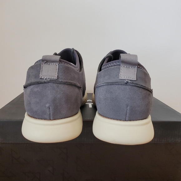 Vance Co Ludlow Suede Casual Lace Up Shoe in Grey - Picture 9 of 13